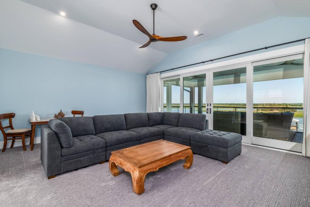 New Waterfront Home With Deep Water Dock Isle of Palms Exterior photo